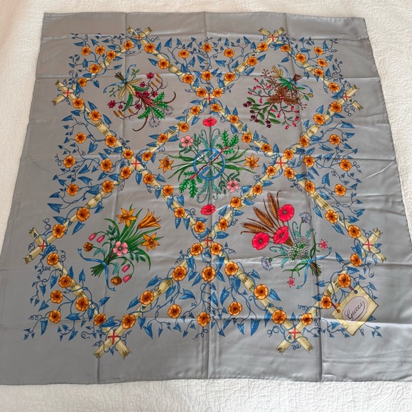 Gucci Accessories - Vintage Gucci Silk Scarf by Vitoria Accornero